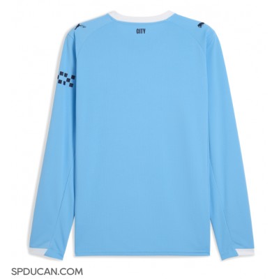 Muški Nogometni Dres Manchester City Domaci 2025-26 Dugi Rukav Muški Nogometni Dres Manchester City Domaci 2025-26 Dugi Rukav